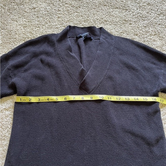 French Connection Navy Caballo Lace Knit Floral Long Sleeve Womens Sweater XS - Picture 7 of 7